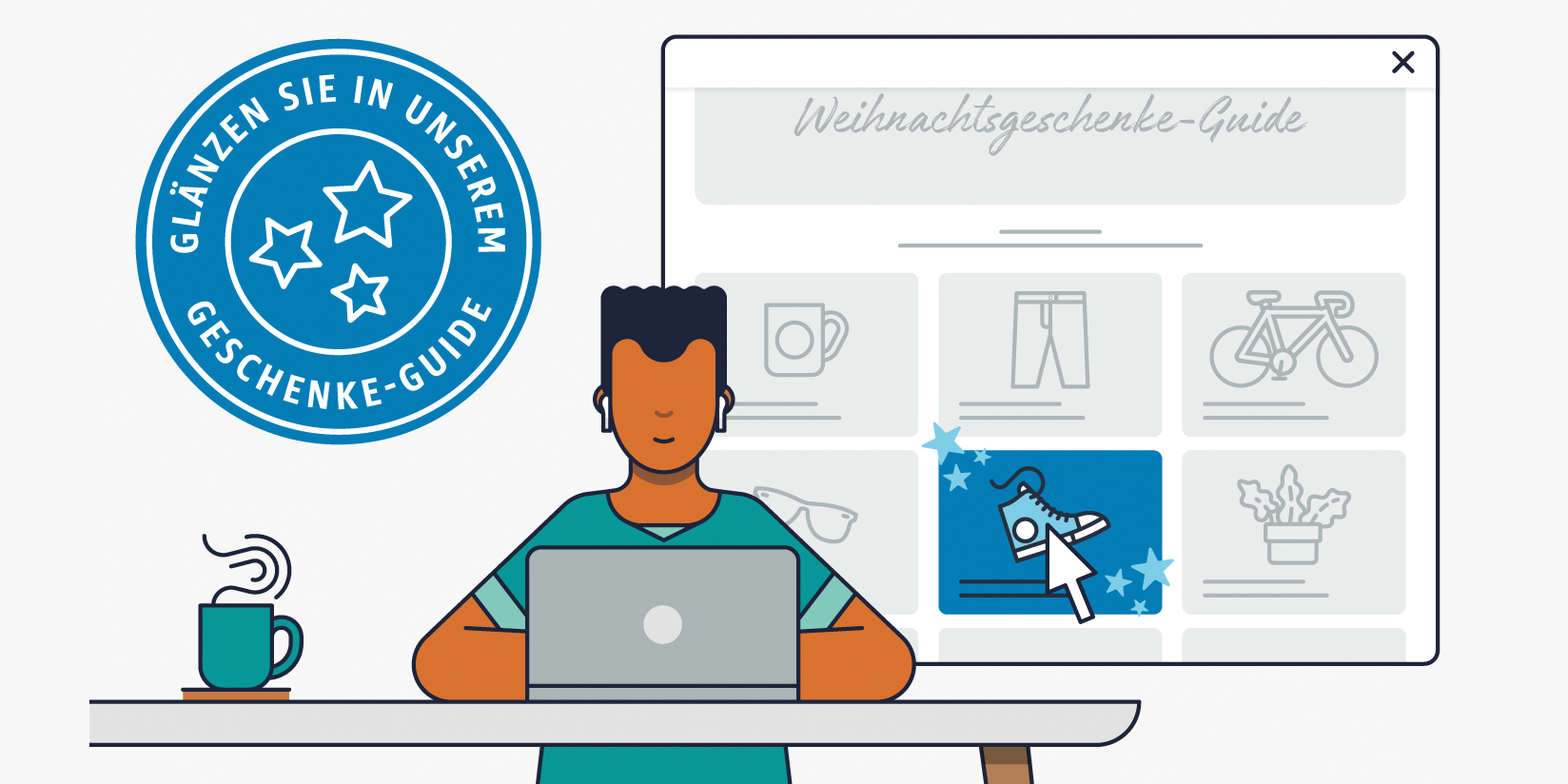 Stellen Sie Ihre Produkte im nächsten Geschenke-Guide von Amazon Pay vor