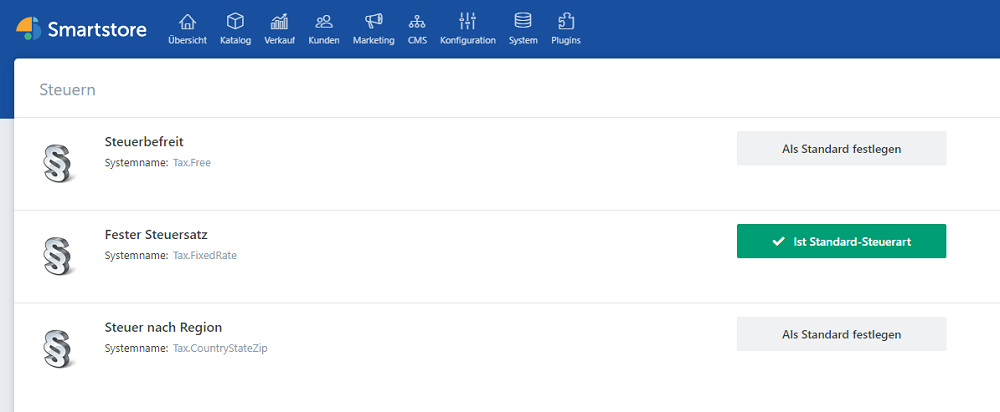 Änderung des Mehrwertsteuersates